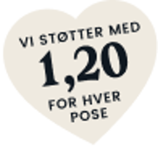 friele vi stotter med 1 20 for hver pose